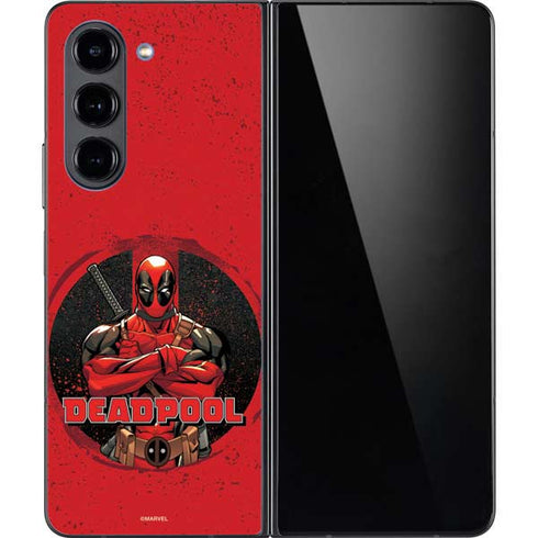 Marvel Deadpool Wade Wilson Galaxy Z Fold5 5G Skin