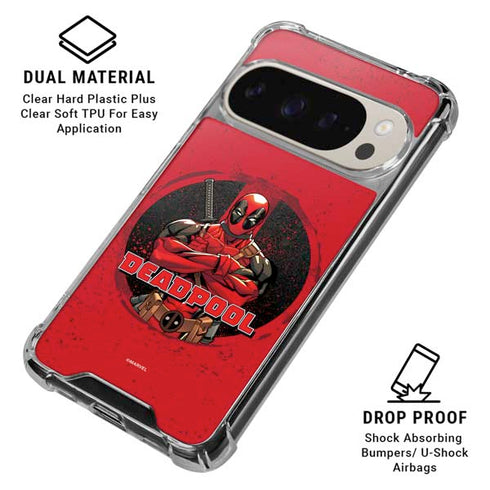 Marvel Deadpool Wade Wilson Google Pixel 9 Pro XL Clear Case