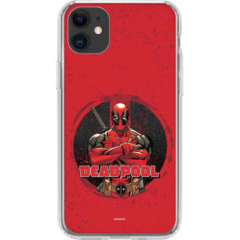 Marvel Deadpool Wade Wilson iPhone 11 Clear Case