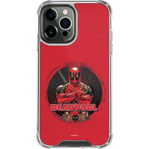 Marvel Deadpool Wade Wilson iPhone 13 Pro Max Clear Case