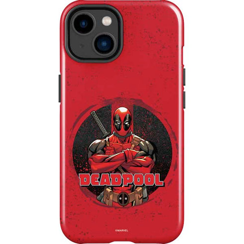 Marvel Deadpool Wade Wilson iPhone 14 Plus Impact Case