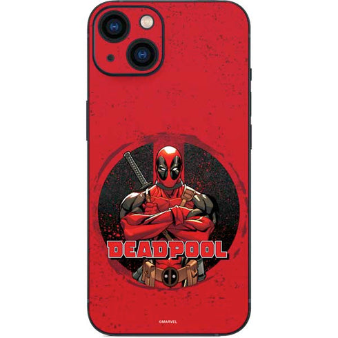Marvel Deadpool Wade Wilson iPhone 15 Plus Skin