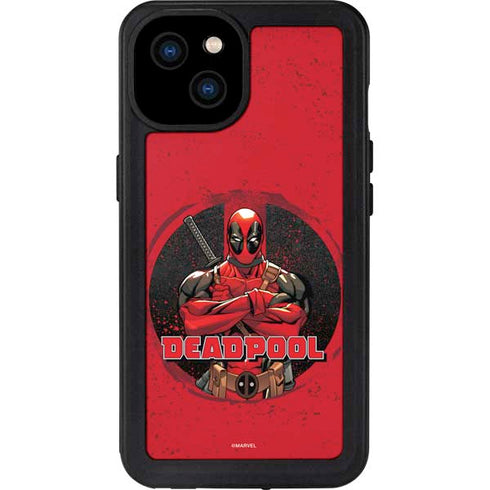 Marvel Deadpool Wade Wilson iPhone 15 Plus Waterproof Case