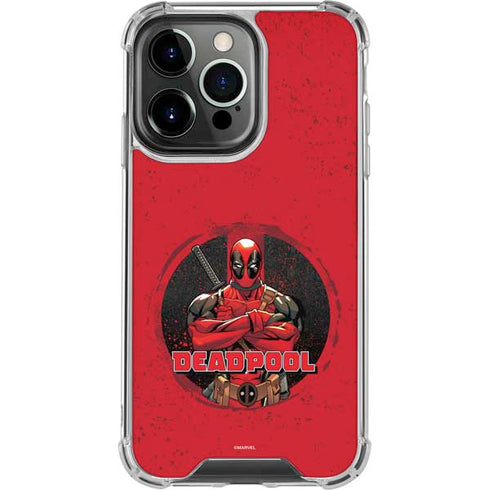 Marvel Deadpool Wade Wilson iPhone 15 Pro Clear Case
