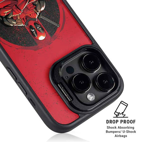 Marvel Deadpool Wade Wilson iPhone 15 Pro Max Kickstand Case