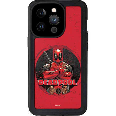 Marvel Deadpool Wade Wilson iPhone 15 Pro Waterproof Case