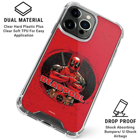 Marvel Deadpool Wade Wilson iPhone 16 Pro Clear Case