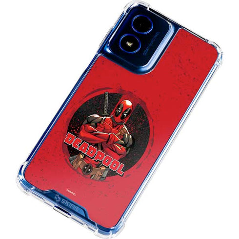 Marvel Deadpool Wade Wilson Moto G 5G (2024) Clear Case
