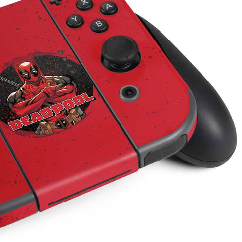 Marvel Deadpool Wade Wilson Nintendo Switch (2017-2021) Joy-Con Controller Skin