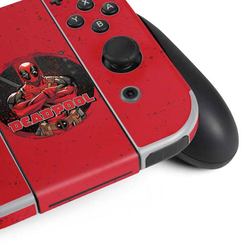 Marvel Deadpool Wade Wilson Nintendo Switch OLED (2021) Skin