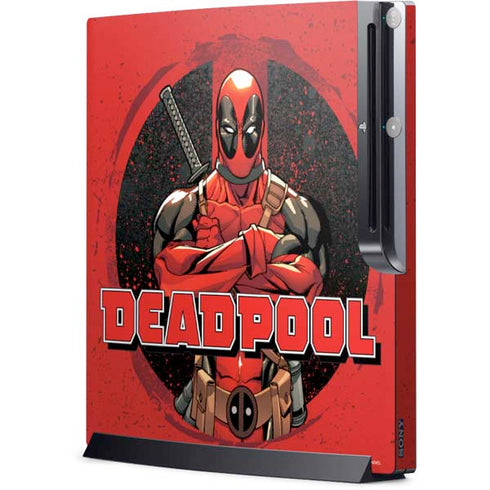 Marvel Deadpool Wade Wilson Playstation 3 & PS3 Slim Skin