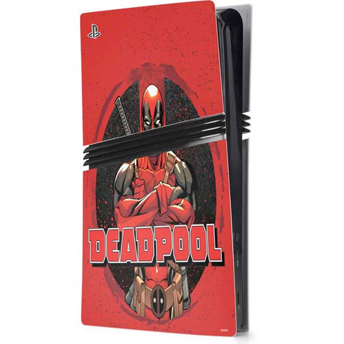 Marvel Deadpool Wade Wilson PS5 Pro Console Skin