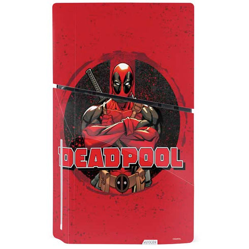 Marvel Deadpool Wade Wilson PS5 Slim Disk Console Skin