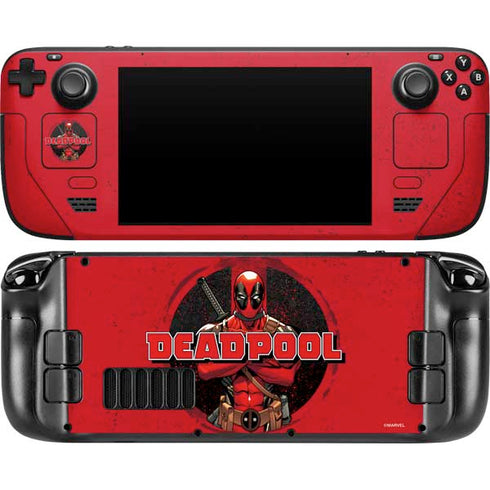 Marvel Deadpool Wade Wilson Steam Deck Handheld Gaming Computer Skin