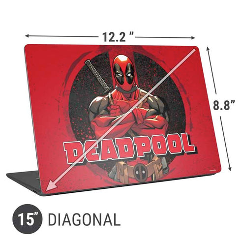 Marvel Deadpool Wade Wilson Universal Laptop 15in (12.2 x 8.8in) Skin