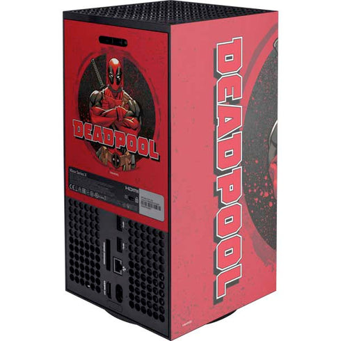 Marvel Deadpool Wade Wilson Xbox Series X Console Skin