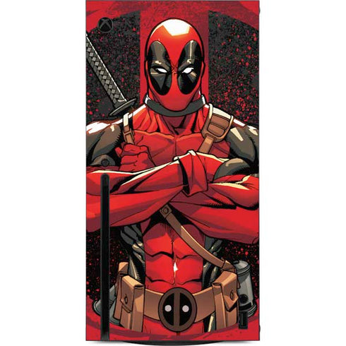 Marvel Deadpool Wade Wilson Xbox Series X Console Skin