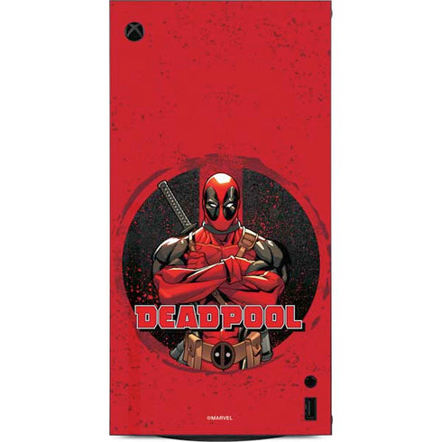 Marvel Deadpool Wade Wilson XBox Series X Digital Edition Console Skin