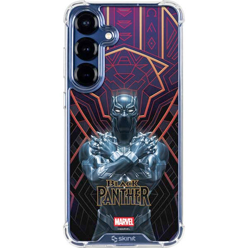 Marvel Black Panther Wakanda Salute Galaxy S25 FE Clear Case