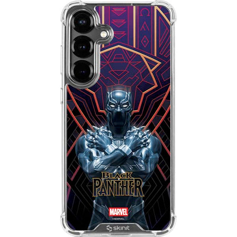 Marvel Black Panther Wakanda Salute Galaxy S26 Plus Clear Case