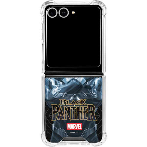Marvel Black Panther Wakanda Salute Galaxy Z Flip7 Clear Case