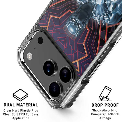 Marvel Black Panther Wakanda Salute iPhone 17 Pro Clear Case