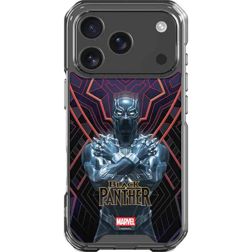 Marvel Black Panther Wakanda Salute iPhone 18 Pro Clear Case