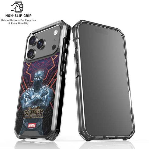Marvel Black Panther Wakanda Salute iPhone 18 Pro Clear Case