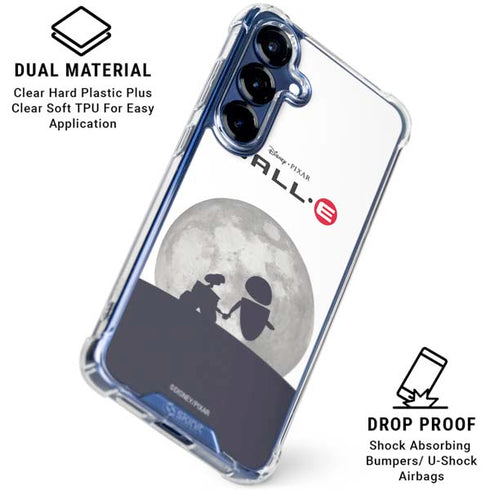 Disney Wall-E And Eve Galaxy S25 FE Clear Case