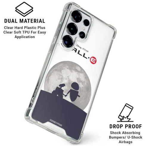 Disney Wall-E And Eve Galaxy S25 Ultra Clear Case