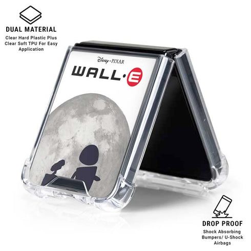 Disney Wall-E And Eve Galaxy Z Flip6 Clear Case