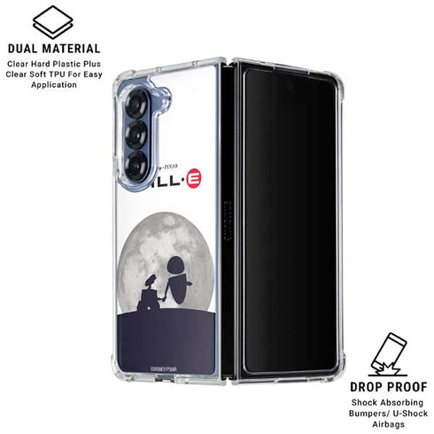 Disney Wall-E And Eve Galaxy Z Fold6 Clear Case
