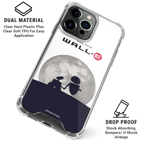 Disney Wall-E And Eve iPhone 16 Pro Max Clear Case