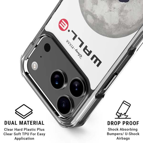 Disney Wall-E And Eve iPhone 18 Pro Clear Case