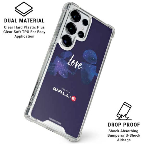 Disney Wall-E Love Galaxy S25 Ultra Clear Case