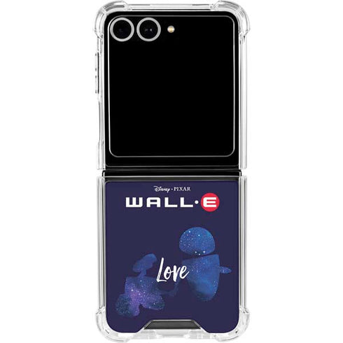 Disney Wall-E Love Galaxy Z Flip7 Clear Case