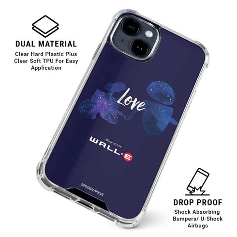 Disney Wall-E Love iPhone 15 Clear Case