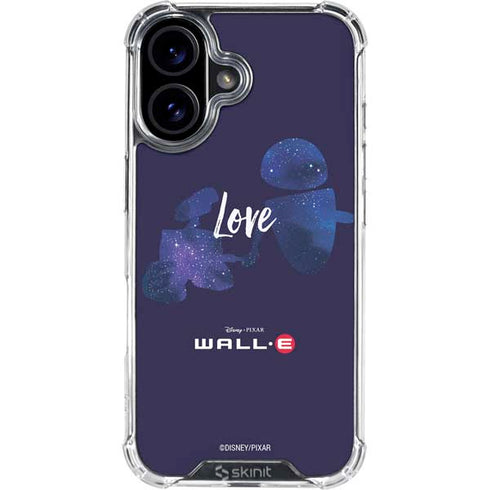 Disney Wall-E Love iPhone 16 Plus Clear Case