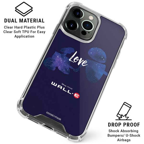 Disney Wall-E Love iPhone 16 Pro Max Clear Case