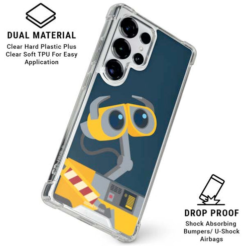 Disney Wall-E Character Art Galaxy S25 Ultra Clear Case
