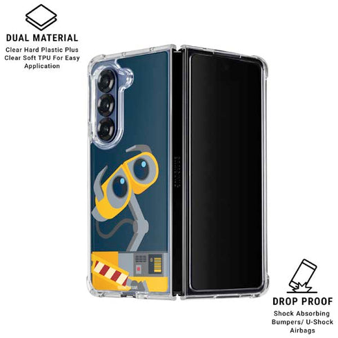 Disney Wall-E Character Art Galaxy Z Fold7 Clear Case