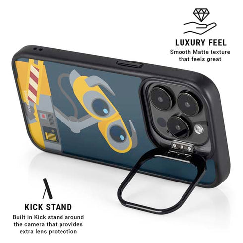 Disney Wall-E Character Art iPhone 14 Pro Kickstand Case