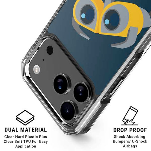 Disney Wall-E Character Art iPhone 17 Pro Clear Case