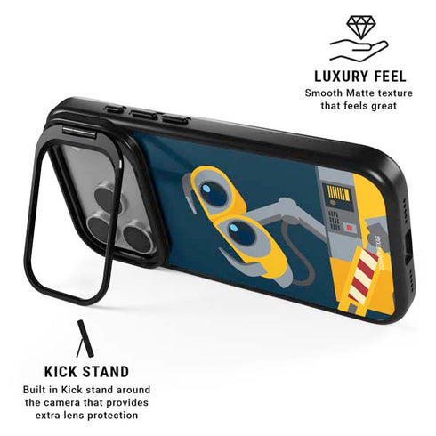Disney Wall-E Character Art iPhone 17 Pro Max Kickstand Case