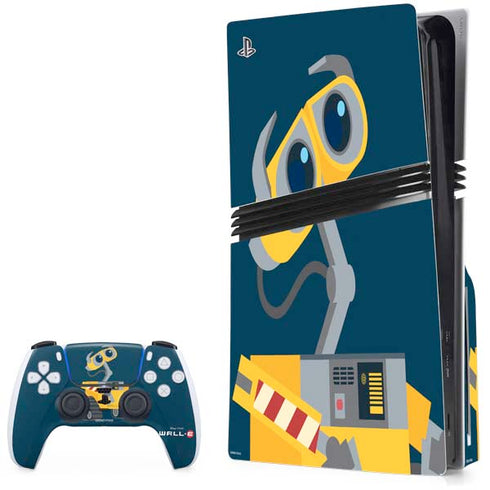 Disney Wall-E Character Art PS5 Pro Disk Bundle Skin