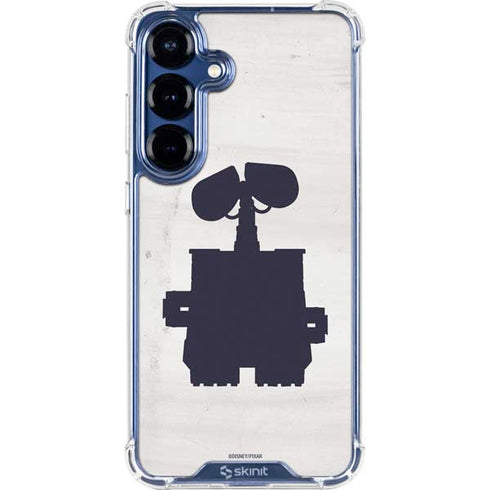 Disney Wall-E Silhouette Galaxy S25 Plus Clear Case
