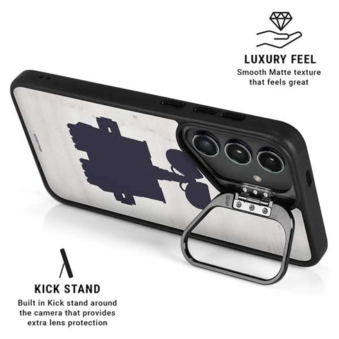 Disney Wall-E Silhouette Galaxy S26 Kickstand Case