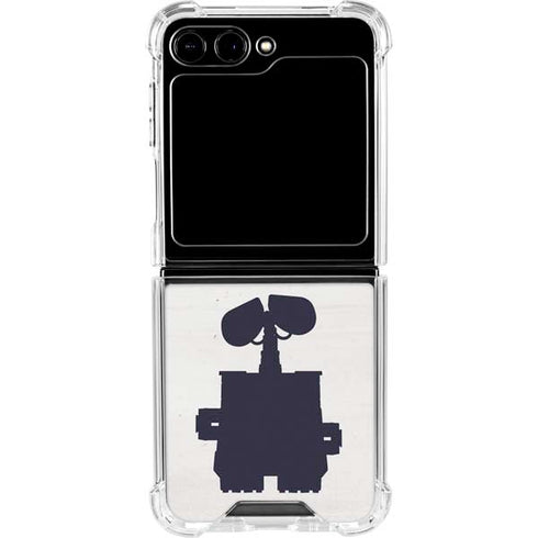 Disney Wall-E Silhouette Galaxy Z Flip6 Clear Case