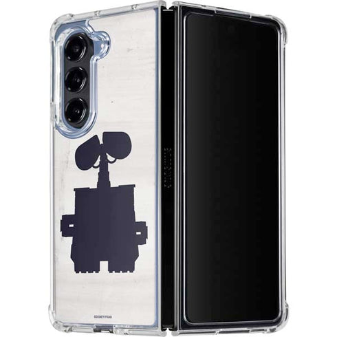 Disney Wall-E Silhouette Galaxy Z Fold5 5G Clear Case