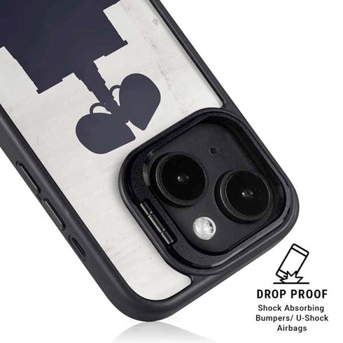 Disney Wall-E Silhouette iPhone 14 Plus Kickstand Case